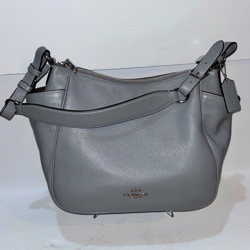 Coach Rori Bag Stone Gray Pebbled Leather A2140 C2853